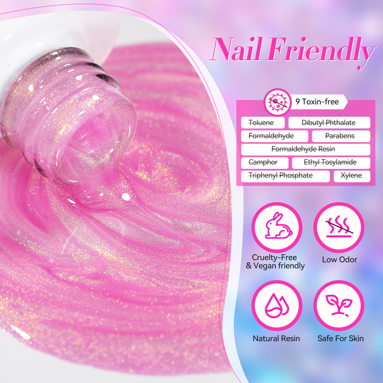 6 Colors Gel Polish Set S05 Neon Fizz 7ml - Long Lasting UV LED Nail Polish Kit for Salon & Home Manicure, Perfect for Nail Art & DIY Nail Designs