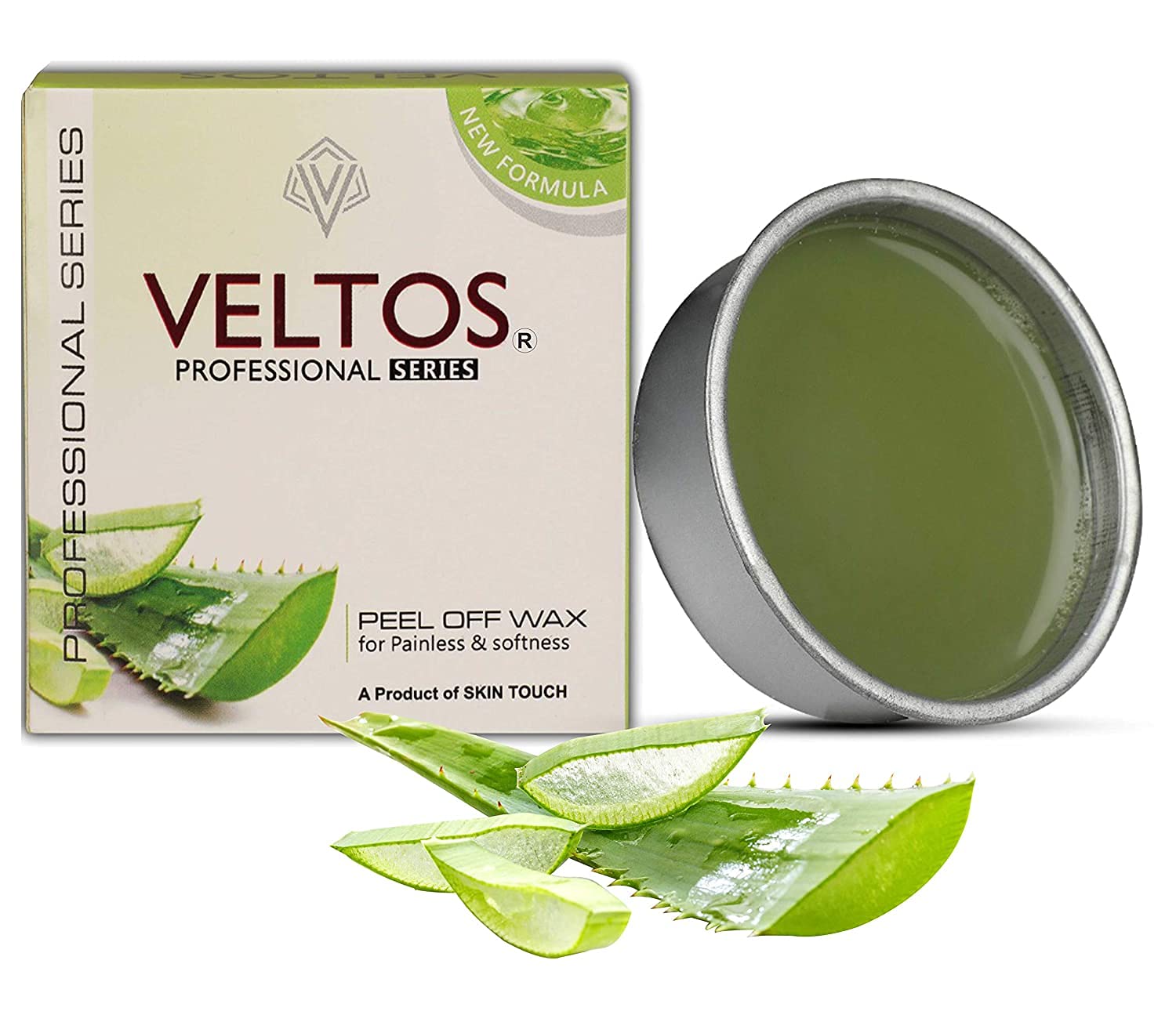 VELTOS PROFESSIONAL Peel-Off Wax Kit for Upper Lip, Facial Hair, Eyebrows & Chin - Charcoal, Aloe Vera & Apple Wax Combo (80g Each) | At-Home Hair Removal for Smooth Skin | Perfect for Salon-Quality Results & DIY Beauty Care