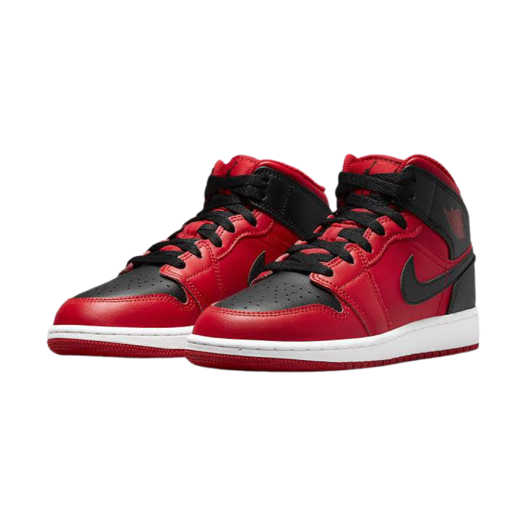 Air Jordan 1 Mid GS Gym Red 2.0 Basketball Shoes for Kids - Perfect for School, Sports & Casual Wear