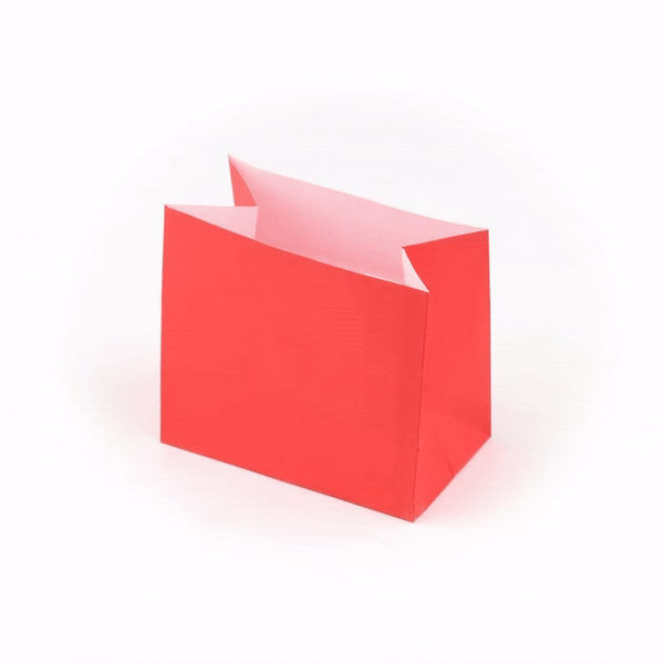 Red Paper Snack Bags 3.75