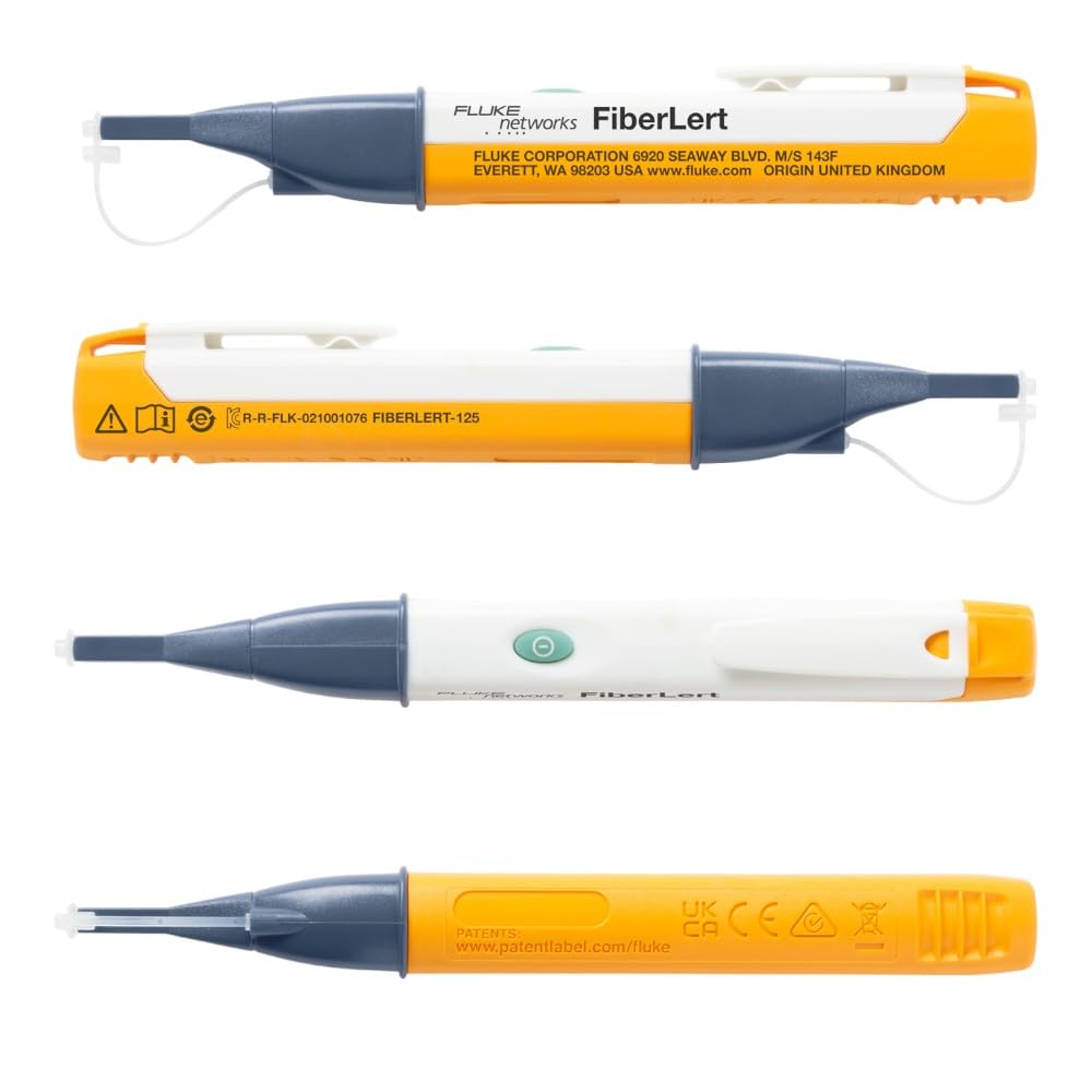 Fluke Networks FIBERLERT-125 Fiber Optic Cable Tester and Detector | Fiber Optic Light Source & Power Meter | Ideal for Network Installation, Maintenance & Troubleshooting