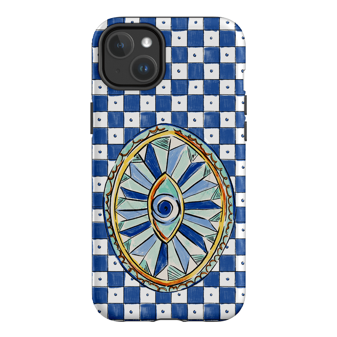 Evil Eye Protection Phone Case - Trendy & Durable Anti-Scratch Cover for iPhone & Samsung - Perfect for Travel, Work & Daily Use
