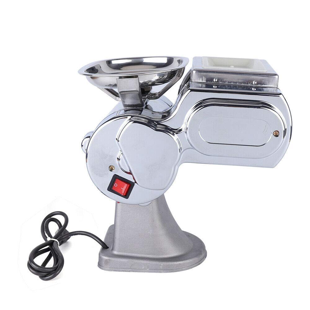600W Commercial Electric Meat Slicer - 110V Stainless Steel Frozen Meat Cutting Machine for Beef, Pork, Poultry | Adjustable 1.7mm Blade, 55kg/h Capacity | Perfect for Delis, Butcher Shops & Restaurants | Fast USA Shipping