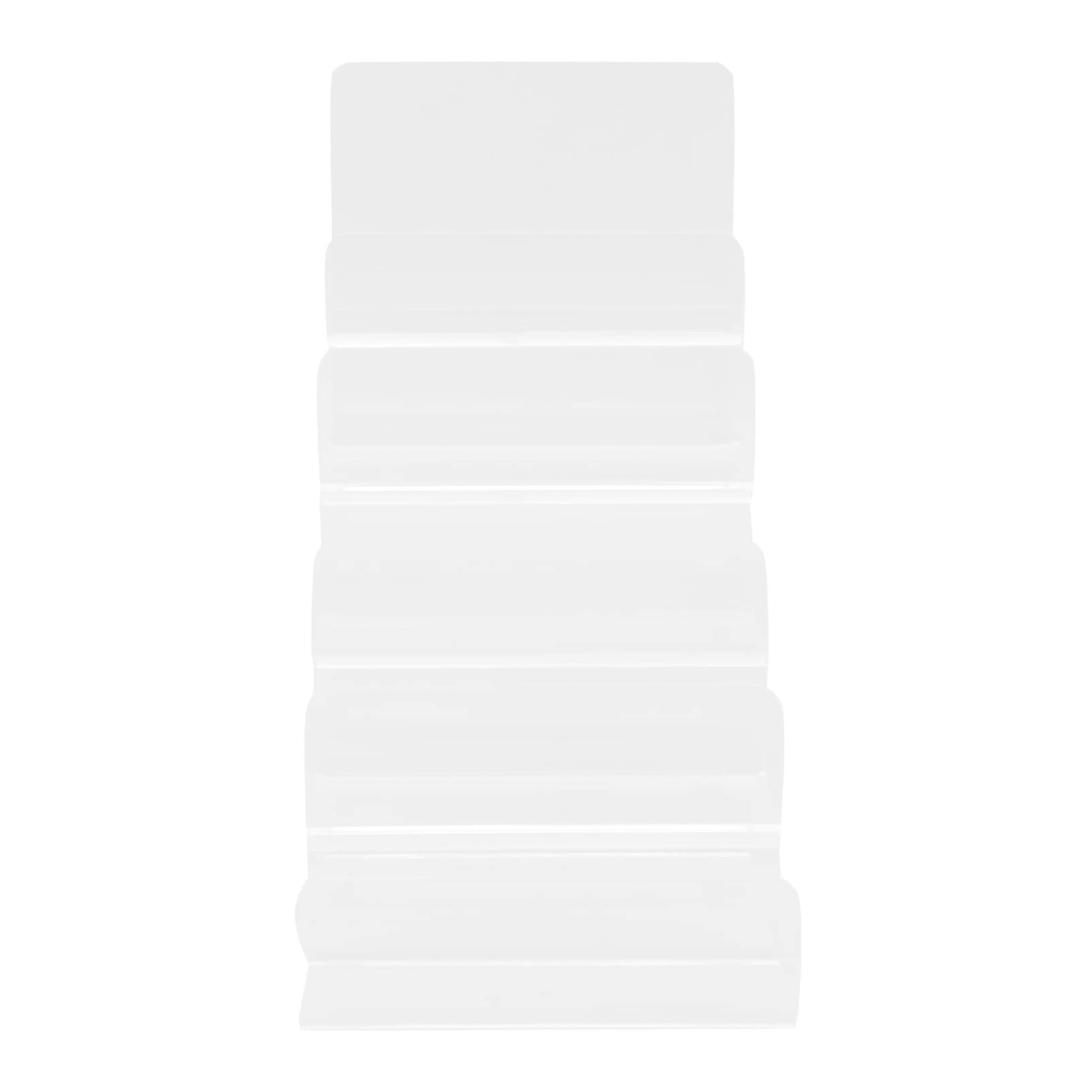 Cabilock 5-Tier Clear Acrylic Riser Display Shelf - Sturdy Organizer for Countertop, Bathroom, Office & Retail Store Displays - Perfect for Showcasing Jewelry, Cosmetics, Candles & Decorative Items