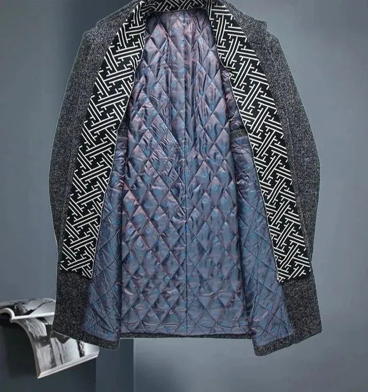 Stallone Men's Wool Winter Coat - Warm & Stylish Outerwear for Cold Weather - Perfect for Outdoor Activities & Daily Commute