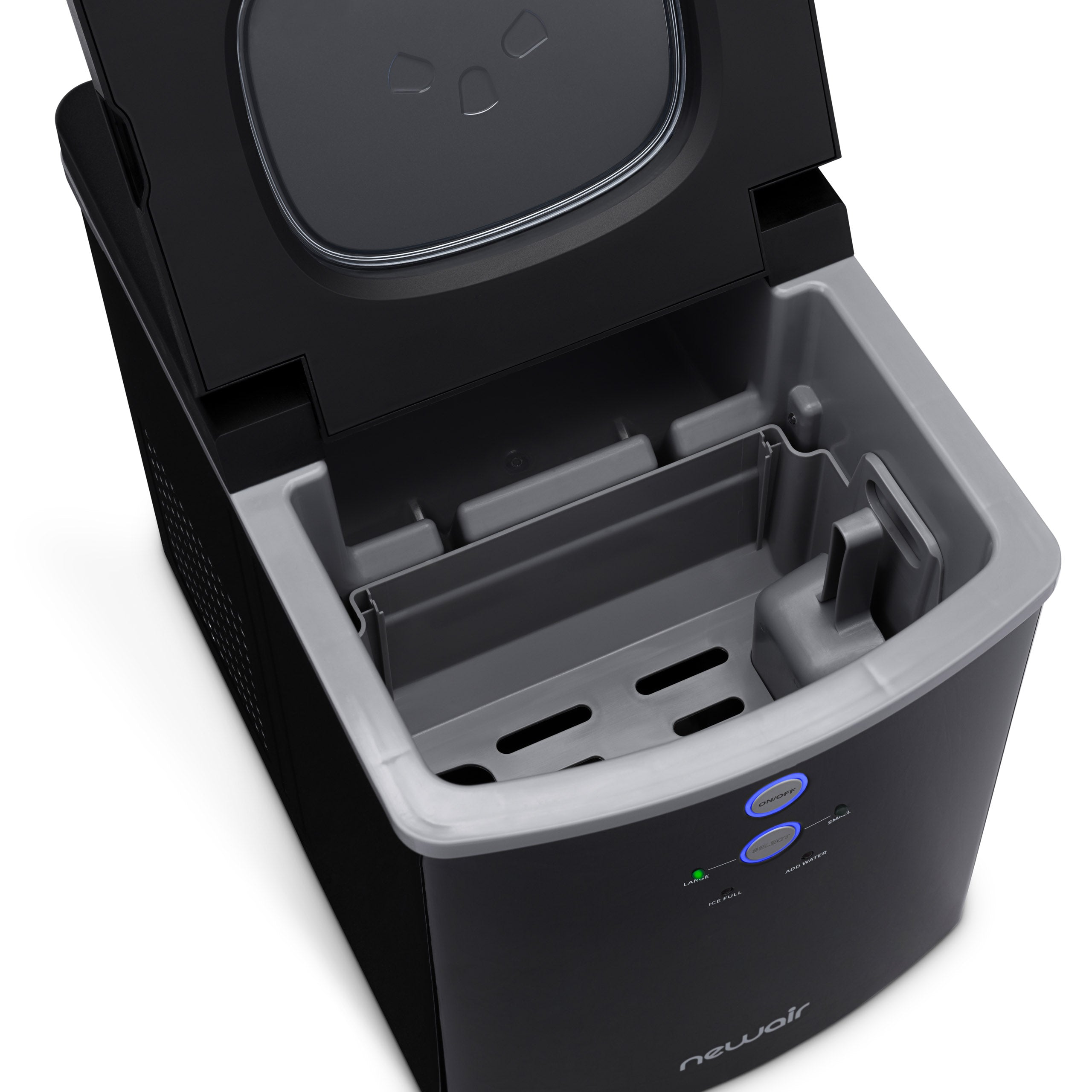 Newair® Countertop Ice Maker - 33 lbs/day, Bullet Ice, Fast & Quiet, Perfect for Home, Office, or Outdoor Use - Black
