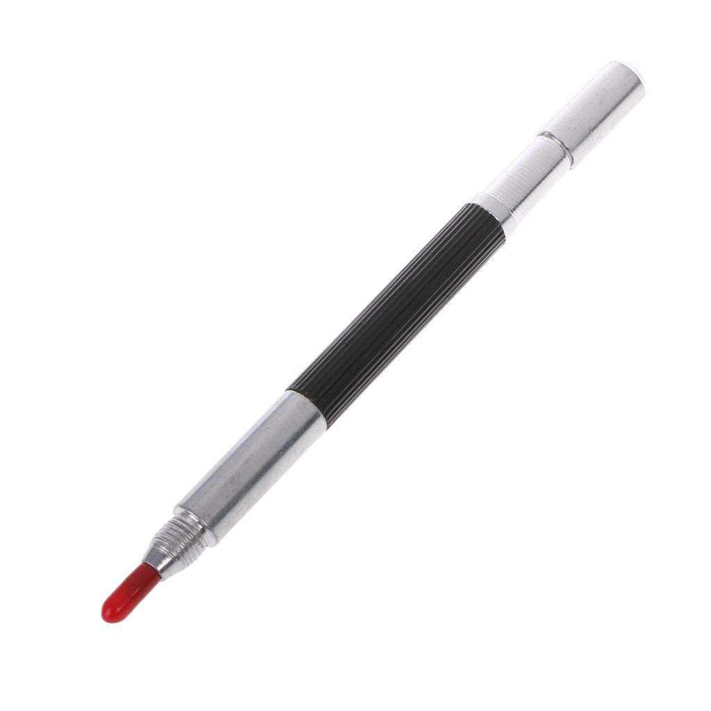 Tungsten Steel Dual Tip Sharpened Scriber, Ceramic Glass Case Writing Pen, Metal Marking Tool for Construction, Drafting & DIY Projects