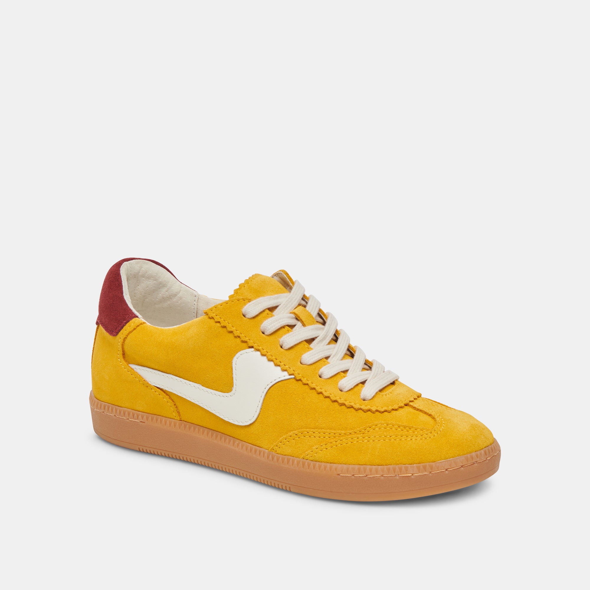 Mustard Suede Sneakers for Men & Women - Stylish Casual Shoes for Walking, Running & Everyday Wear