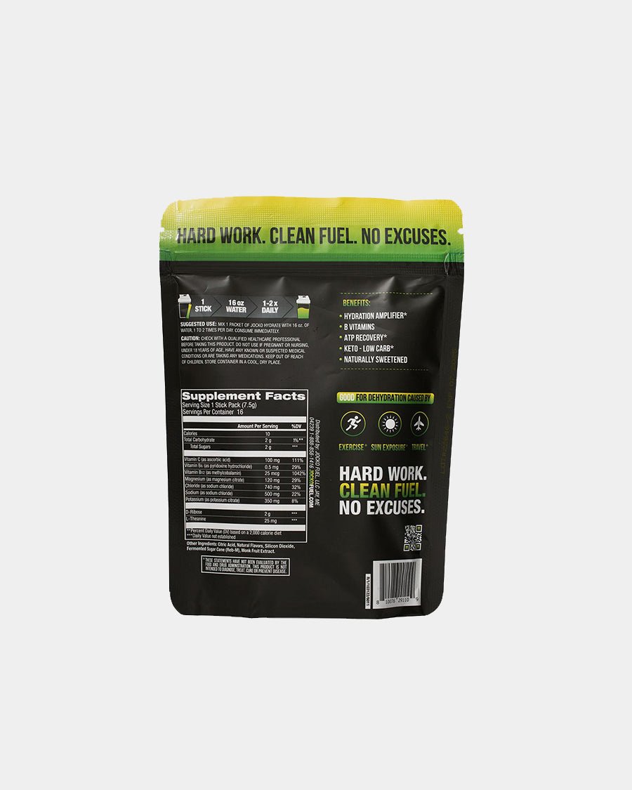 Jocko Fuel Hydrate - Electrolyte Powder for Hydration & Recovery | Perfect for Workouts, Sports & Outdoor Activities