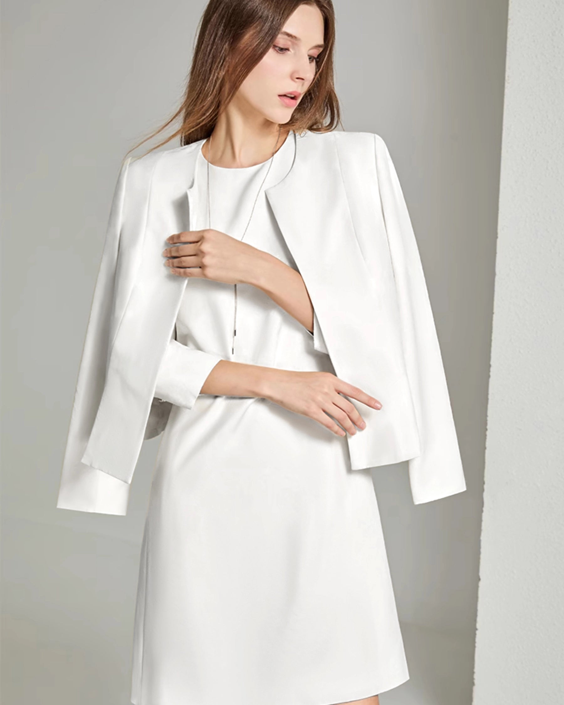 40 Momme Premium Silk Jacket for Women - Elegant & Lightweight Blazer for Office, Travel & Special Occasions
