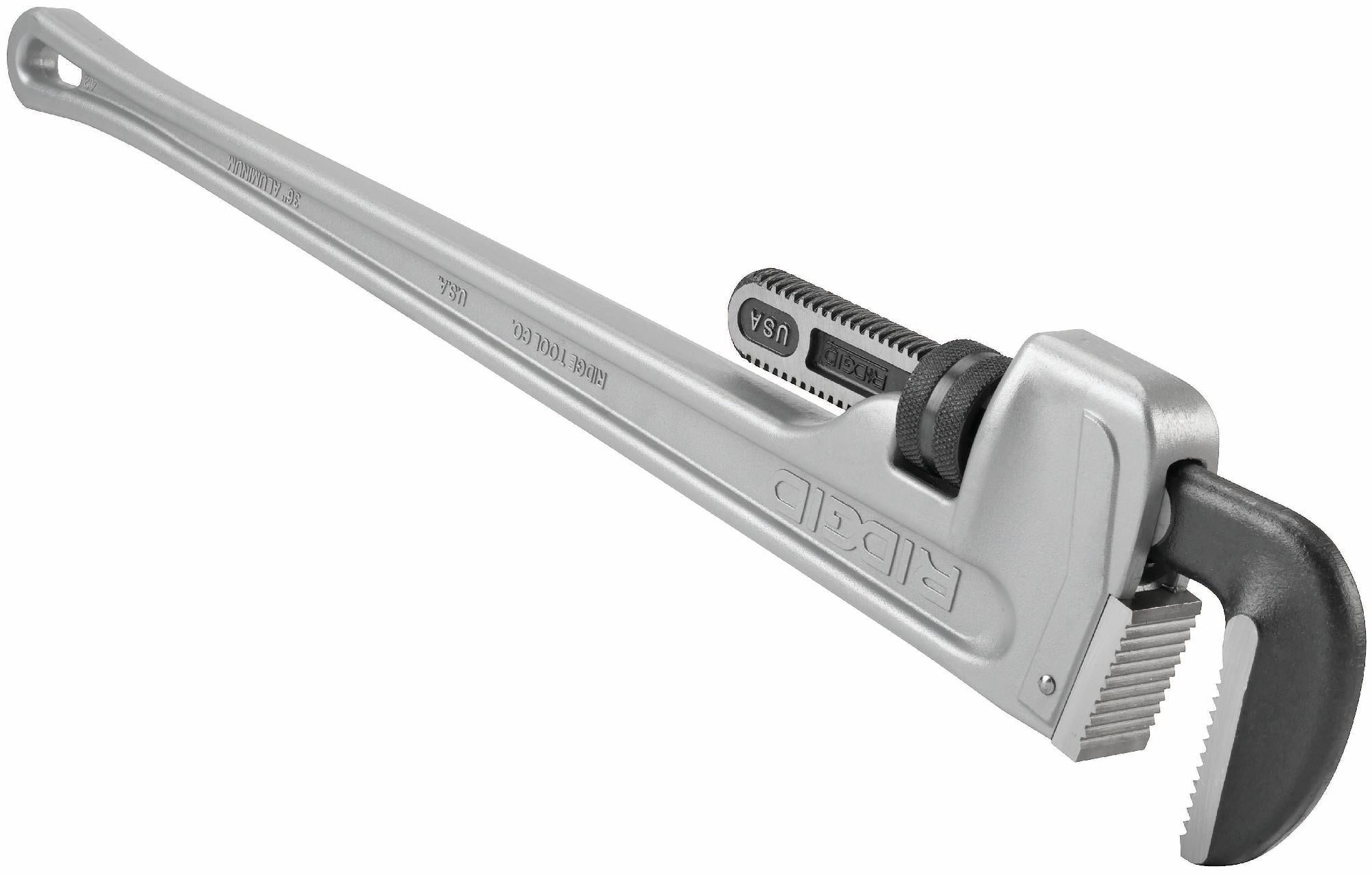 Ridgid 36-Inch Aluminum Straight Pipe Wrench 31110 - Heavy-Duty Plumbing Tool for Professional Pipe Fitting and Repair
