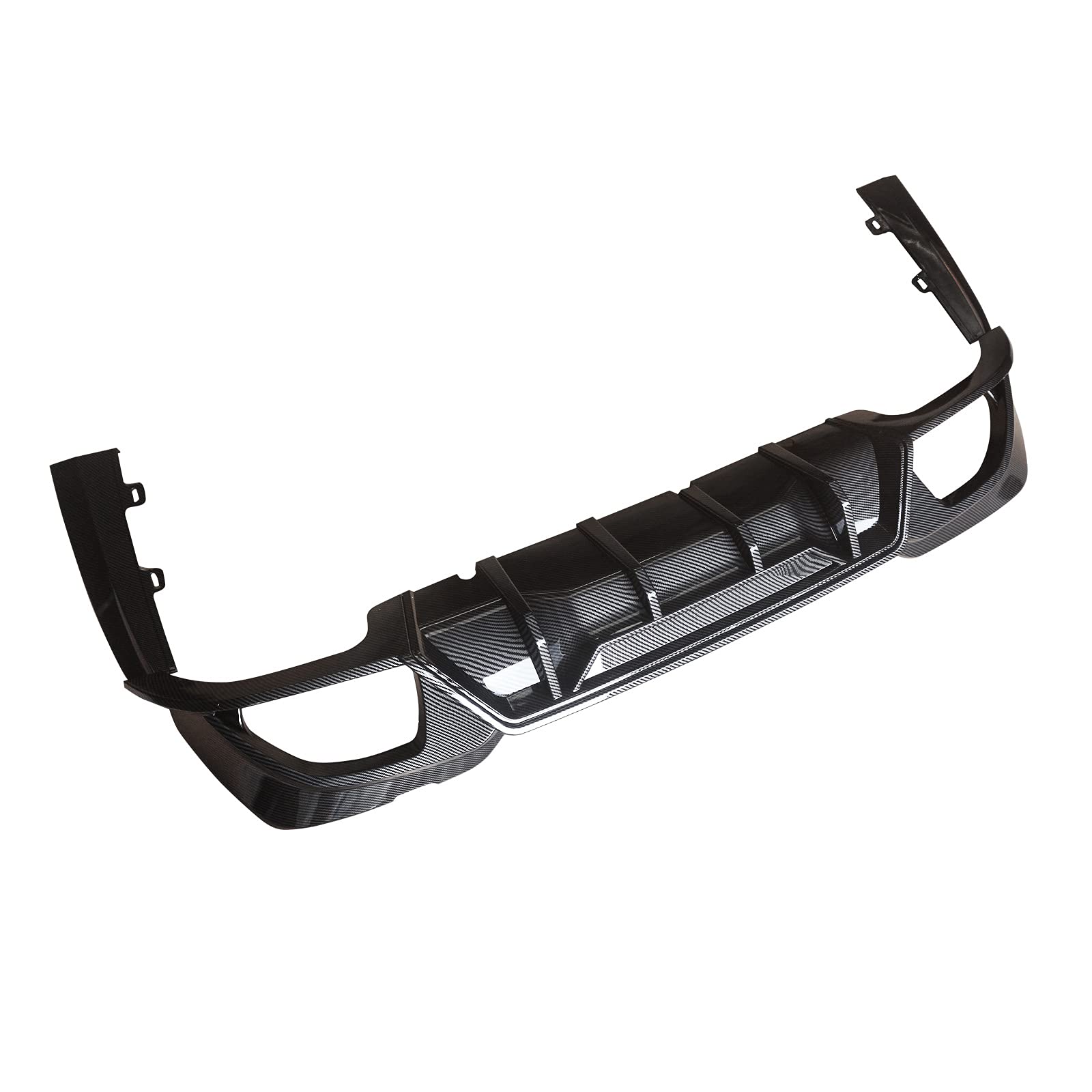 NINTE Rear Diffuser for 2019-2022 BMW 3 Series G20 M Sport Bumper - Carbon Fiber Style Painted Lower Splitter Lip | Perfect Upgrade for Enhanced Aerodynamics & Sporty Look