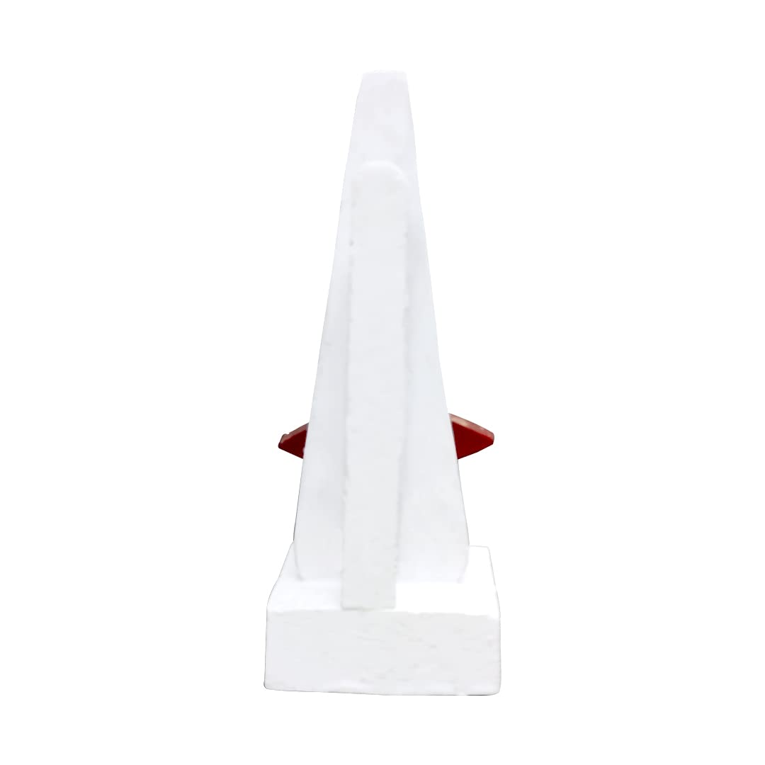 Stylish White Eyeglass Holder with Red Lip Design - Desktop Organizer for Glasses, Sunglasses & Reading Glasses - Perfect for Office, Home & Travel - Keep Eyewear Safe on Desk, Nightstand or Suitcase - Ideal for Work, Bedroom & Vacation Organization