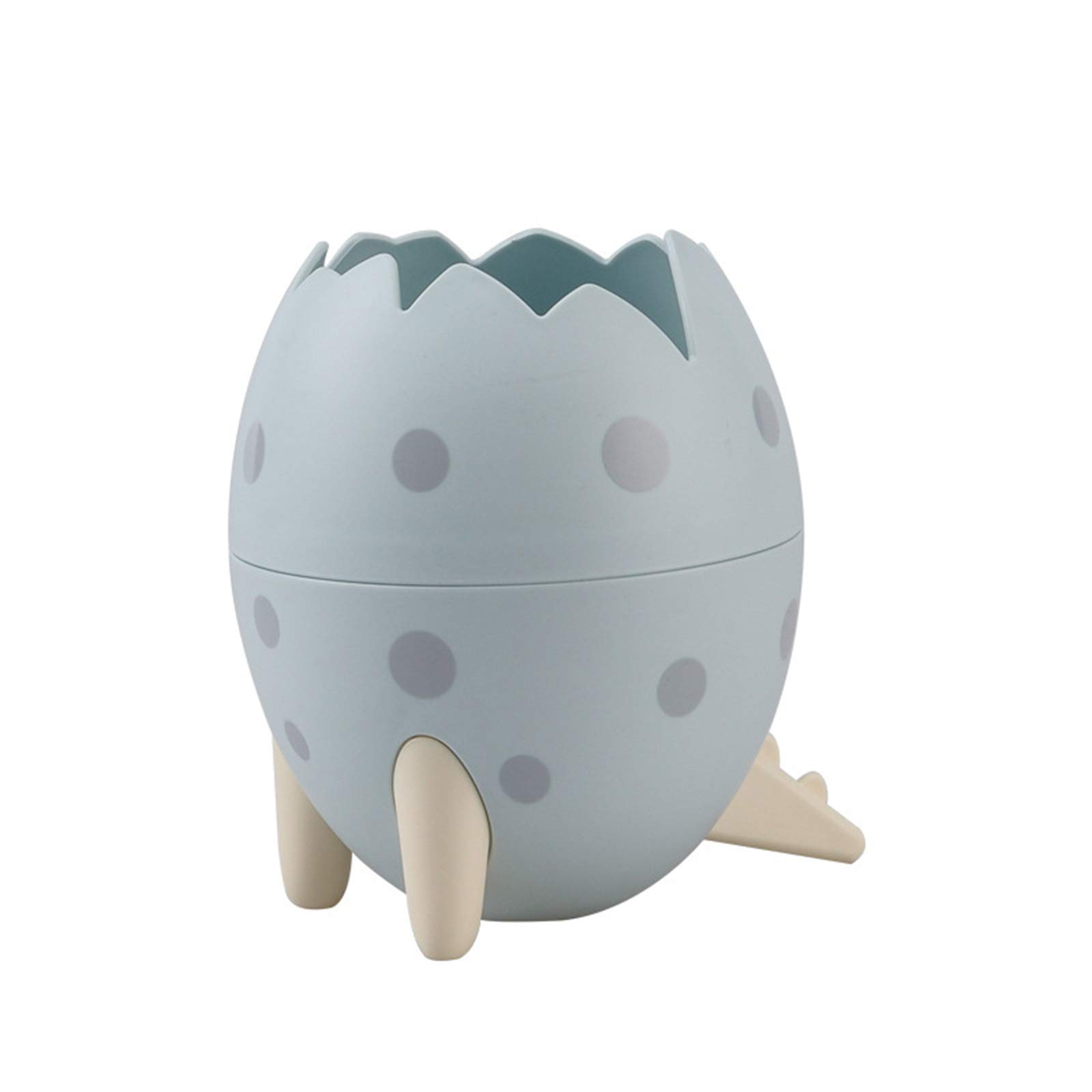 Dinosaur Egg Shaped Trash Can - Large Capacity Desktop Storage Bin, Compact Multifunctional Clamshell Design for Office, Kitchen, Bathroom & Kids Room Organization
