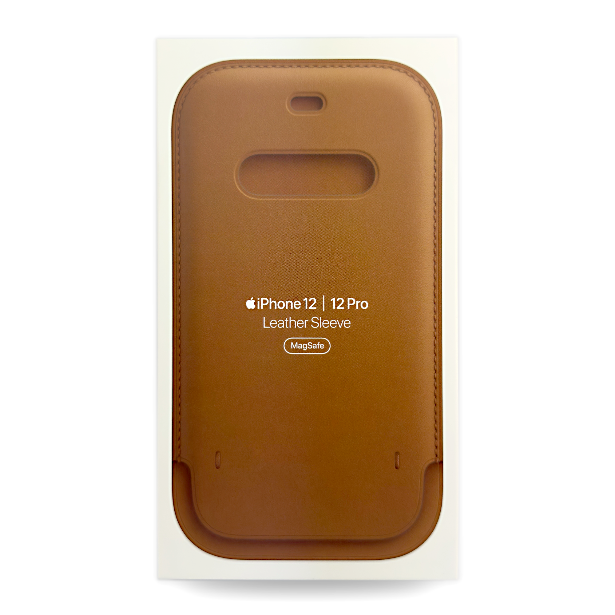 Original Apple iPhone 12 & 12 Pro Leather MagSafe Sleeve Case - Premium Protection with Magnetic Alignment - Perfect for Work, Travel & Everyday Use