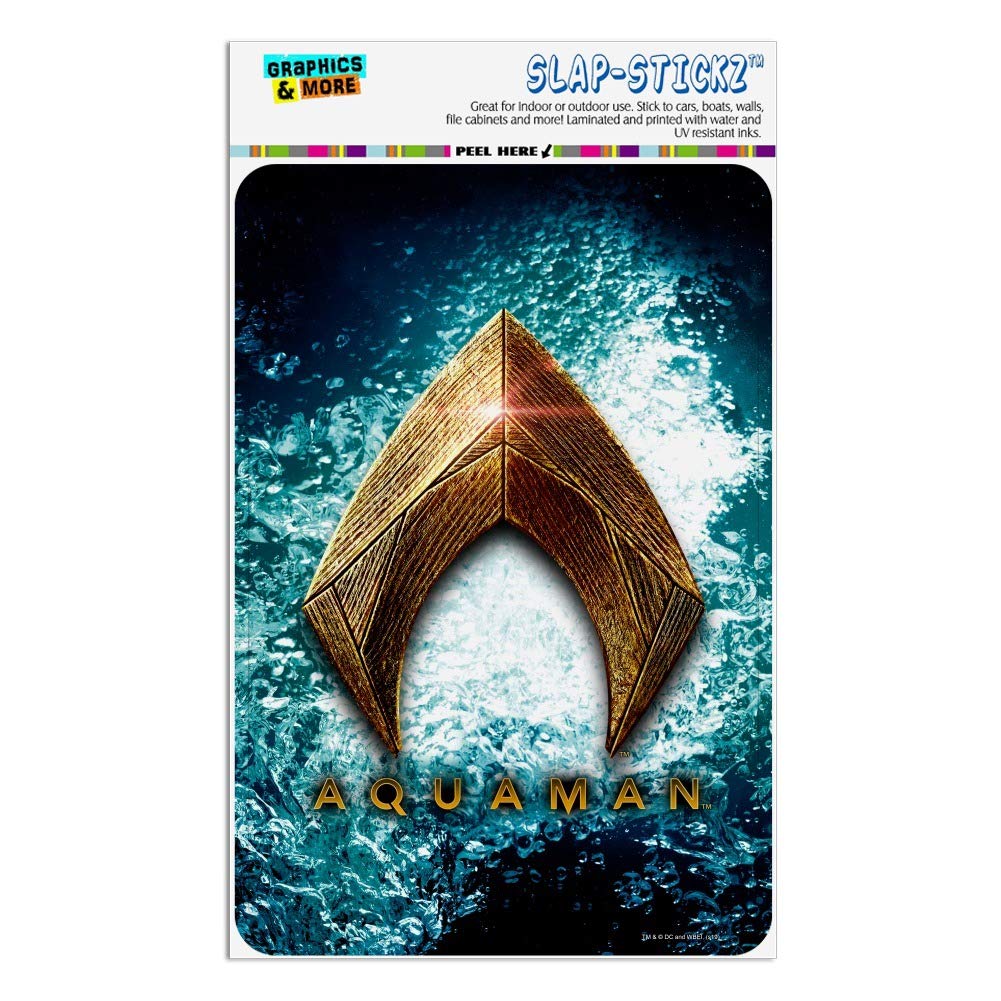 Justice League Movie Aquaman Logo Metal Sign - DC Comics Superhero Wall Decor for Home, Office, Bar & Man Cave - Perfect Gift for Fans & Collectors