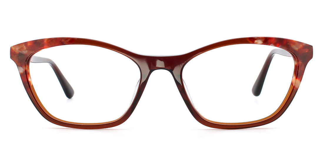 Stylish Marble Cat Eye Glasses AT 36438 - Trendy Women's Fashion Eyewear for Work, Party & Everyday Wear