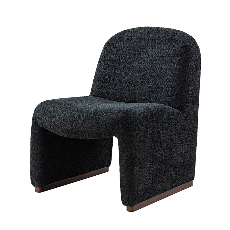 Ludwig Side Chair - Modern Dining Chair with Wooden Legs & Upholstered Seat - Perfect for Kitchen, Dining Room, and Office Use