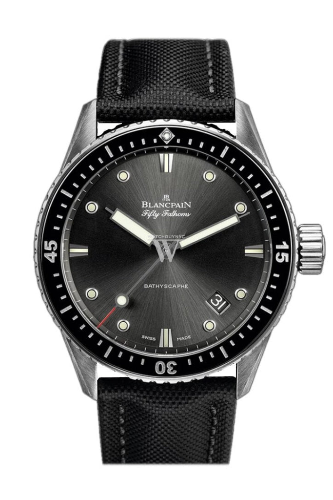 Blancpain Fifty Fathoms Bathyscaphe Men's Luxury Dive Watch - 5000 1110 B52A - Stainless Steel Case, Black Dial - Perfect for Scuba Diving & Professional Water Sports