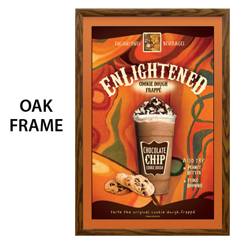 20x24 Designer Wood Snap Frames for Posters - 2 Wide Matboard Included - Perfect for Home Decor, Office Displays & Art Exhibitions