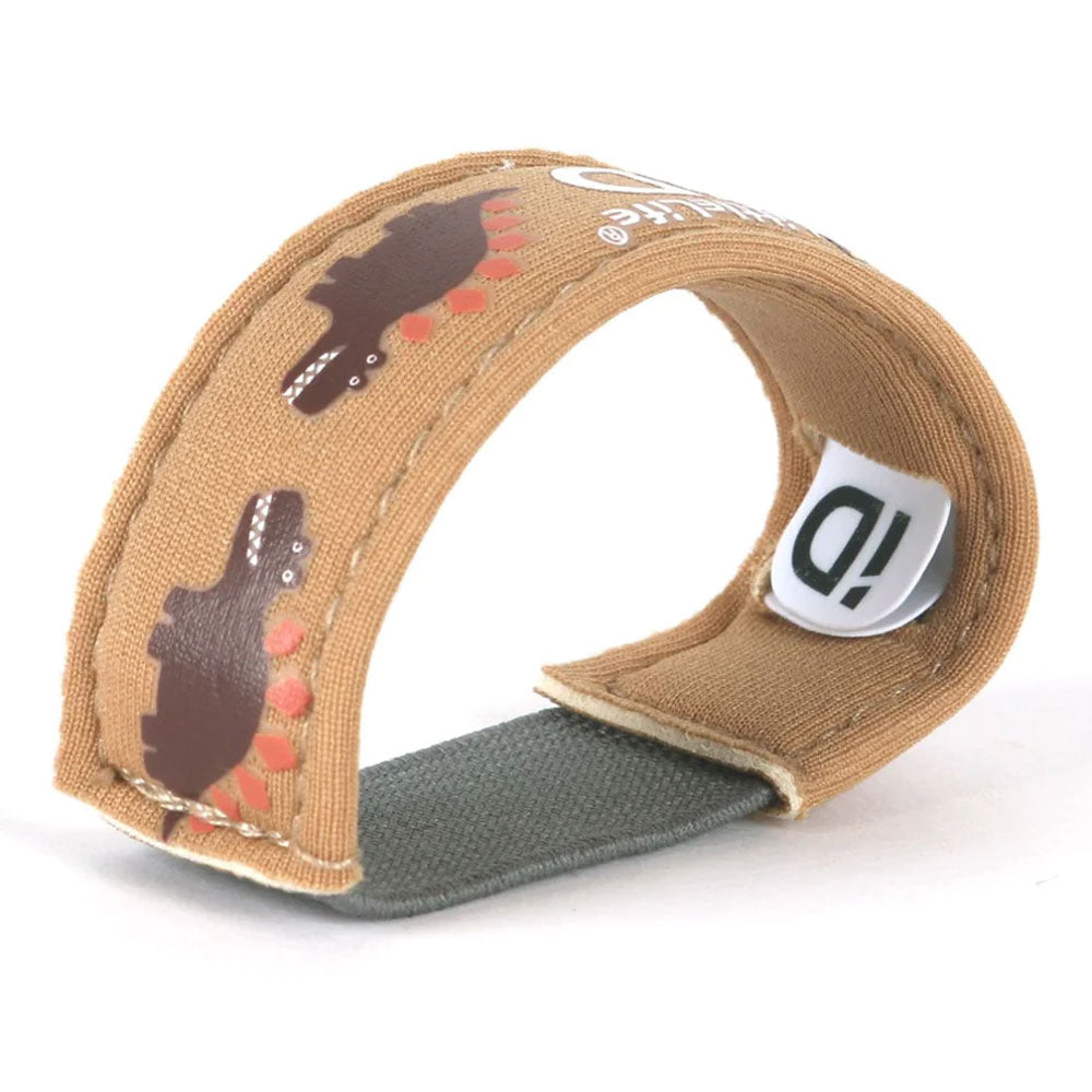 LittleLife Dinosaur Identification Wristband for Kids - Adjustable Safety ID Bracelet with 12 Dinosaur Names - Perfect for Theme Parks, Zoos & Family Outings