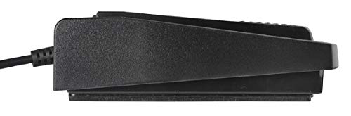 ECS FTR-USB-1 USB Foot Pedal for Transcription - Compatible with The Record Gold & FTR Player - Hands-Free Control for Medical, Legal & Audio Transcription Workflows