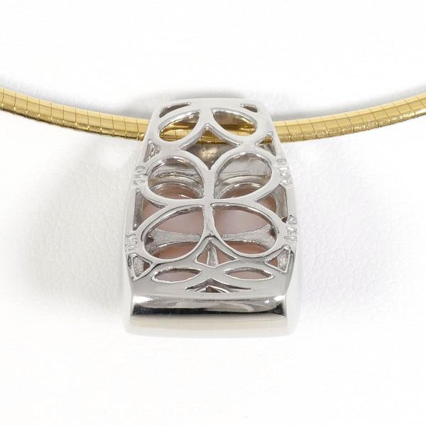 18K Yellow Gold & White Gold Shell Pendant Necklace with Diamonds - Elegant Beach Jewelry for Women, Perfect for Weddings, Parties & Gifts