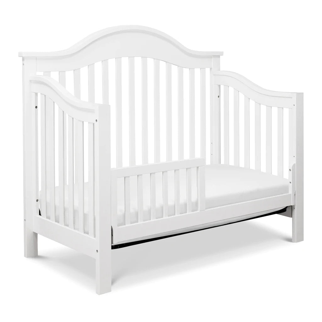 Jayden 4-in-1 Convertible Baby Crib to Toddler Bed - White Nursery Furniture for Newborns & Kids - Perfect for Nursery, Bedroom & Daycare