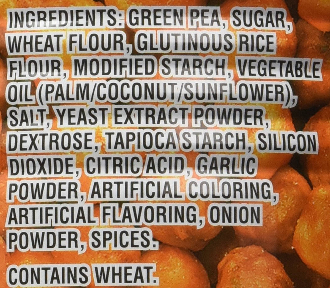 Hapi Snacks - Spicy Sriracha Peas - Chili Garlic Coated Green Peas, Crunchy Vegan Protein Snack (9.9 Oz) - Perfect for Office, Hiking & Movie Nights
