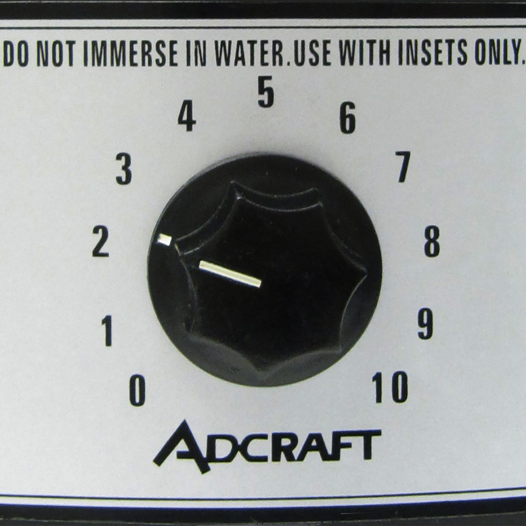 Adcraft FW-1200WR Stainless Steel Countertop Food Warmer & Soup Cooker - 7 Quart, 1200W, 120V with Thermostatic Control - Perfect for Restaurants, Cafes & Catering Services