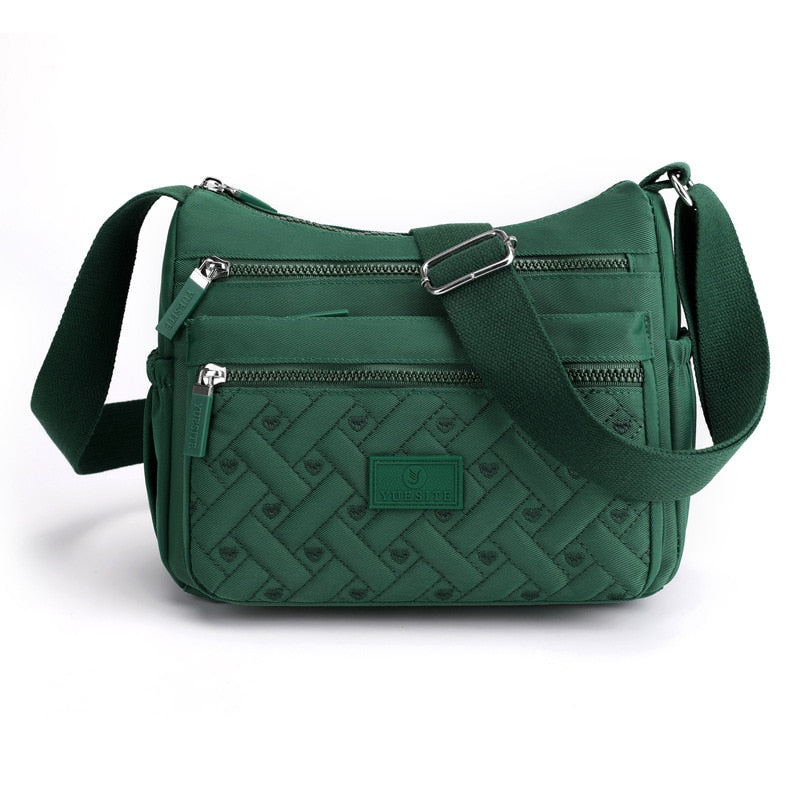 Stylish Women's Nylon Messenger Bag - Lightweight Crossbody Purse for Work, Travel & Everyday Use | Durable Shoulder Bag with Multiple Pockets