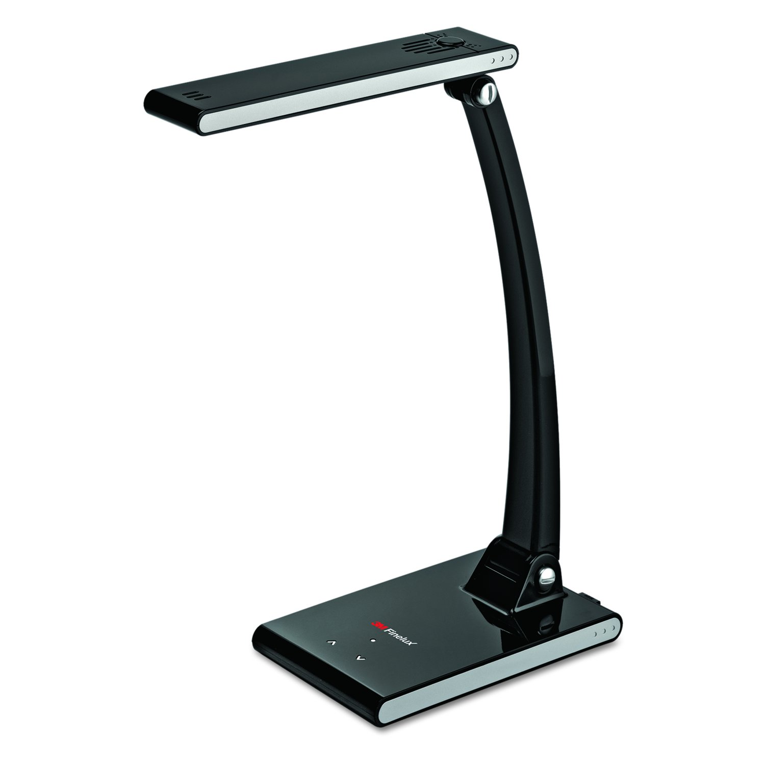 3M Polarizing LED Task Light Desk Lamp with Touch Sensor Control - 7 Adjustable Brightness Levels, Flexible Arm, UL Approved (Black) - Perfect for Office, Study, and Crafting Workspaces