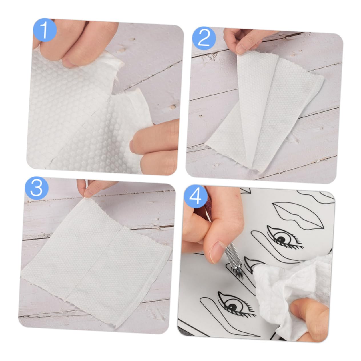 Healeved 9m Roll Thick Non-Woven Cleaning Wipes | Double Grid Cotton Disposable Towels | Skin-Friendly Makeup Remover & Beauty Wipes | Perfect for Home, Salon & Travel Use