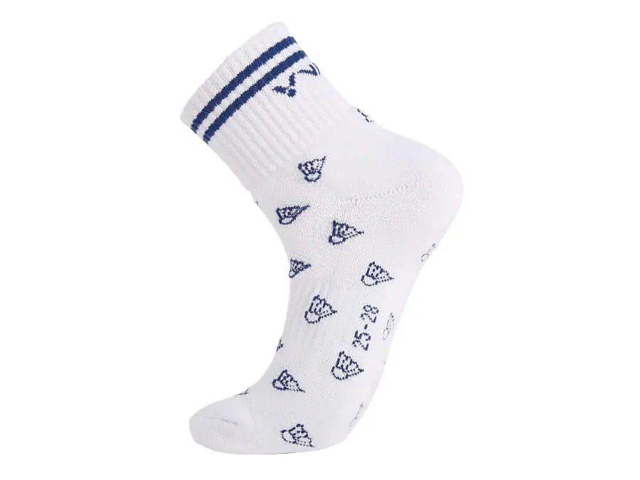 Victor Men's Sports Socks SK158 F - Breathable Athletic Socks for Running, Gym & Workout - Comfortable Cushioned Crew Socks for Men (Blue) - Perfect for Daily Exercise & Sports Activities