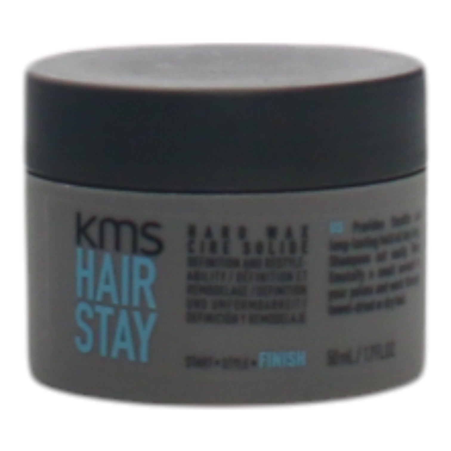 KMS Hair Stay Hard Wax 1.7 oz - Strong Hold Styling Wax for Men & Women - Perfect for Pompadour, Quiffs & Textured Hairstyles