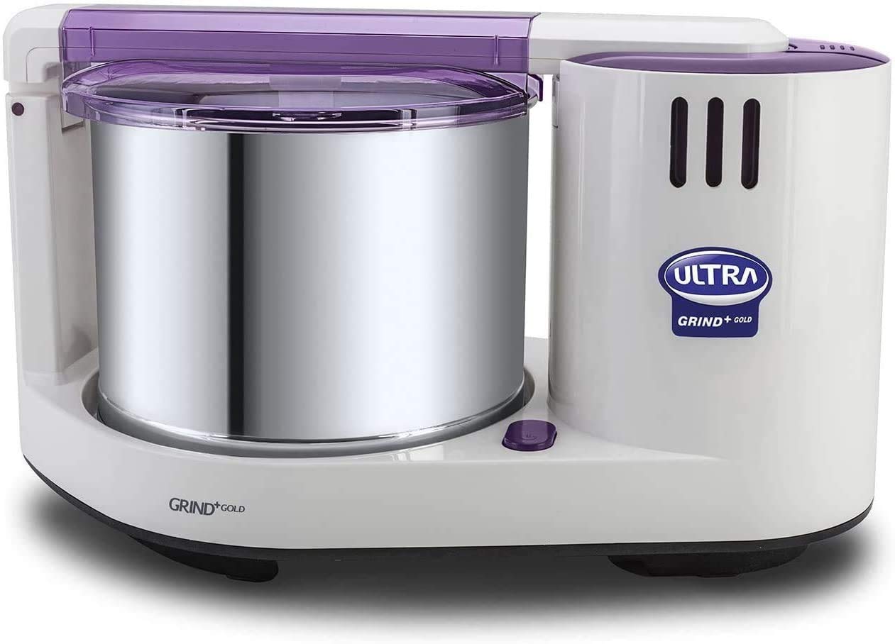 Premium 110V Wet Grinder & Atta Kneader for Home Use - 2L Capacity, Purple (Perfect for Indian Cooking, Dosa/Idli Batter & Chapati Dough in USA/Canada)
