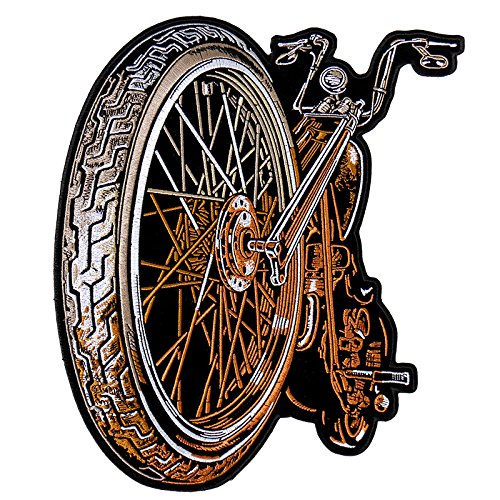 Hot Leathers Big Wheel Patch - Premium Motorcycle Emblem for Harley, Chopper & Cruiser Bikes - Perfect for Jackets, Vests & Gear Customization