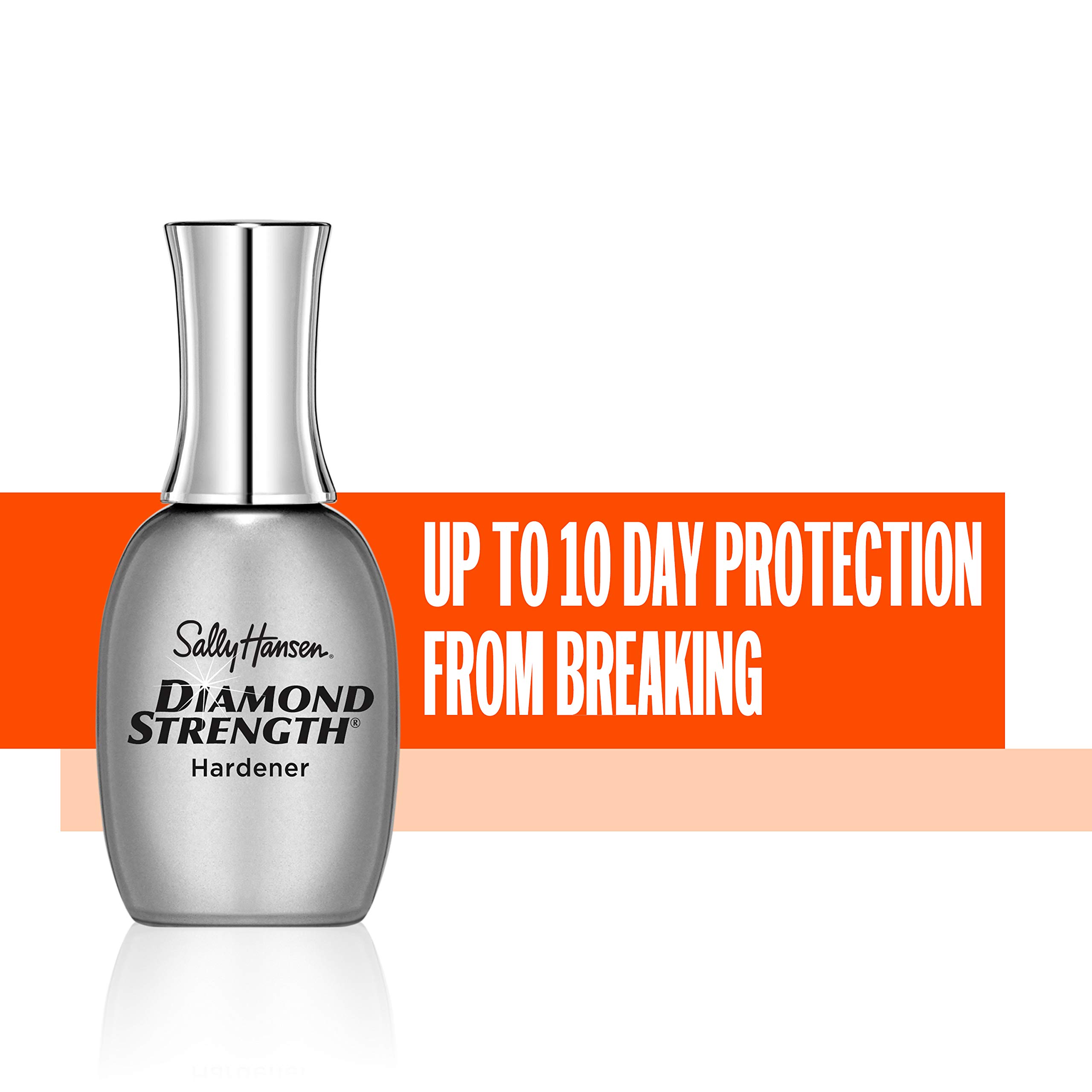 Sally Hansen Diamond Strength Nail Hardener & Growth Treatment - Protective Clear Nail Polish for Stronger, Healthier Nails - Perfect for Daily Use, Manicures & Weak Nail Repair