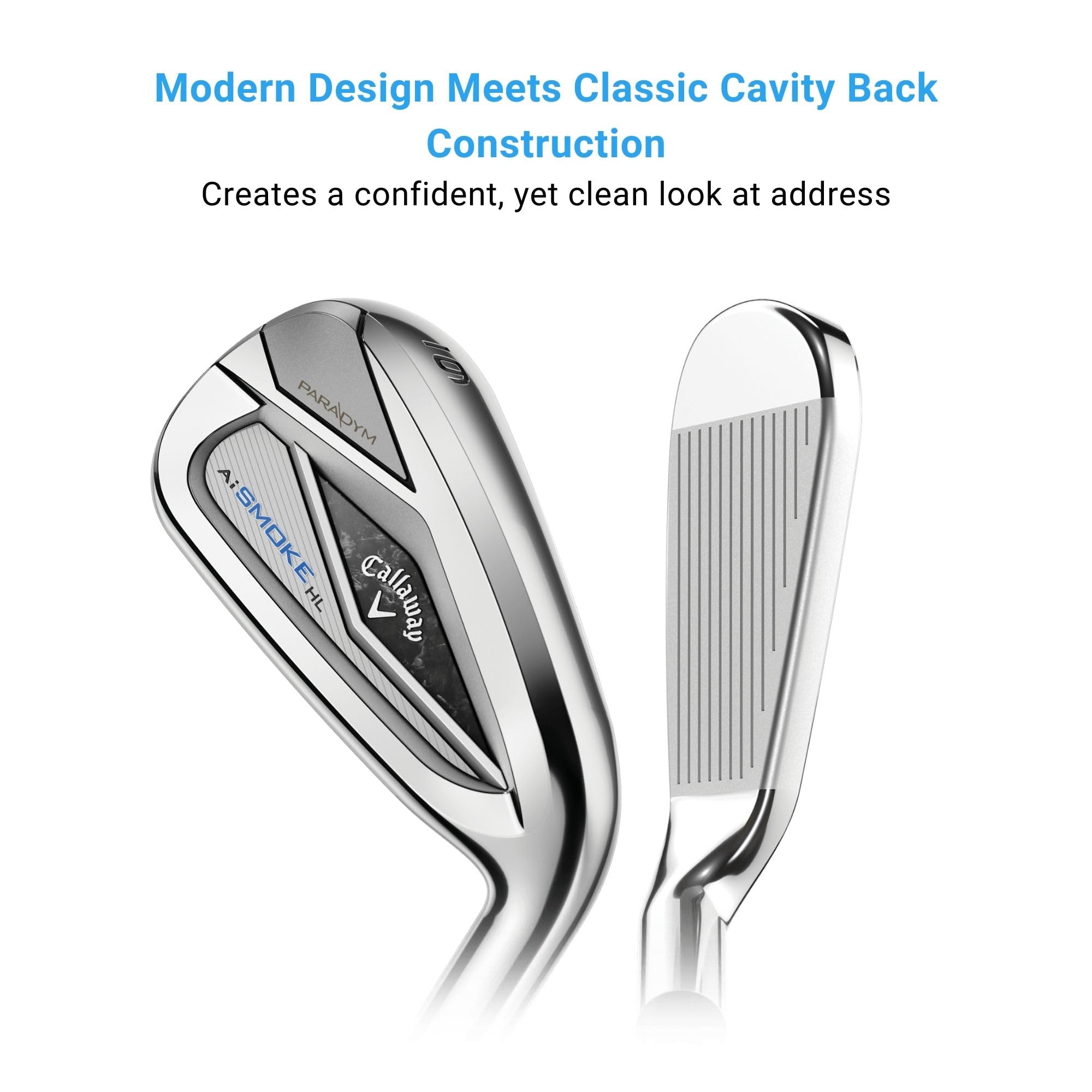 Callaway Golf Paradym AI Smoke High Launch Individual Iron - Premium Golf Club for Distance & Accuracy | Perfect for High Handicappers & Mid-Level Players on the Course