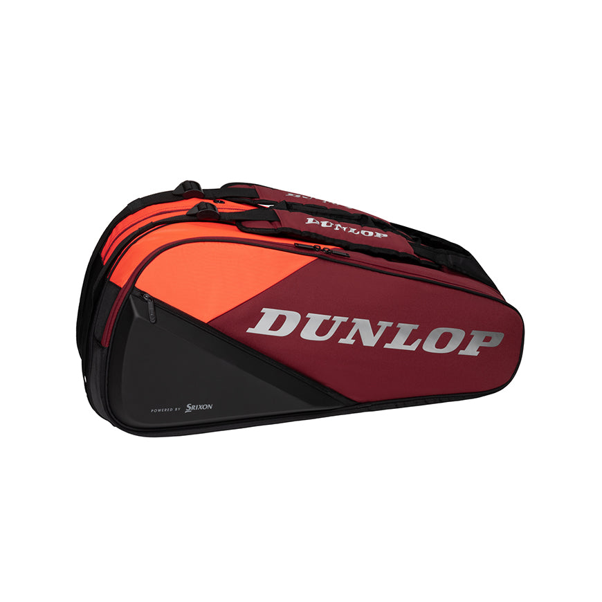 Dunlop CX Performance 12 Pack Tennis Racquet Bag - Red & Black for Tennis Players | Perfect for Tournaments, Practice & Gear Storage