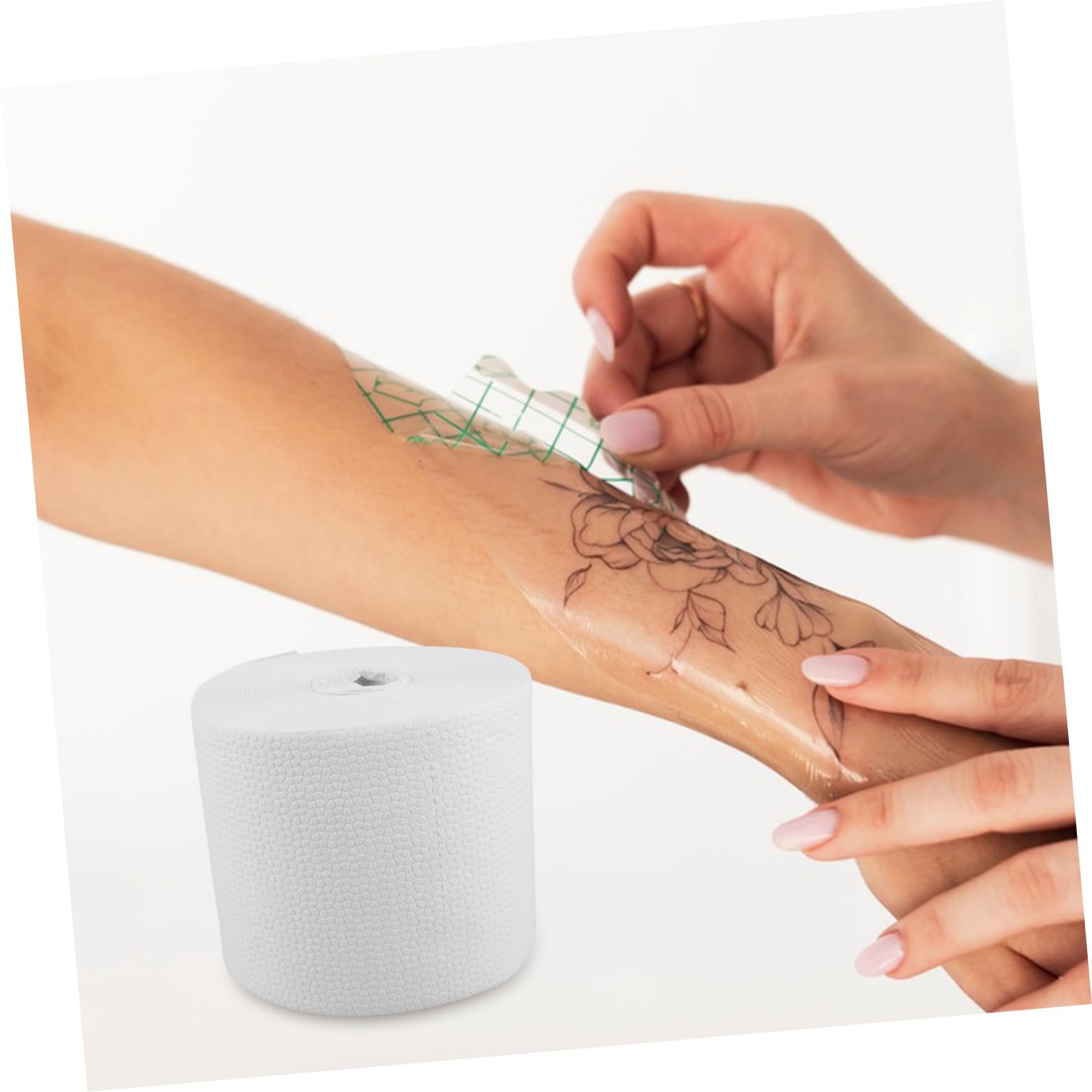Beavorty Disposable Tattoo Wipes Roll - 100 Count Sterile Tattoo Aftercare Wipes for Makeup Removal, Skin Cleaning & Tattoo Care | Ideal for Tattoo Artists, Salons & Home Use | Hypoallergenic & Gentle for Sensitive Skin