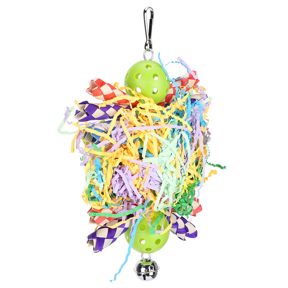 Durable Bird Chewing Toy - Easy to Use Hanging Shredder for Parrots, Cockatiels & Small Pets - Perfect for Cages, Play Gyms & Outdoor Aviaries
