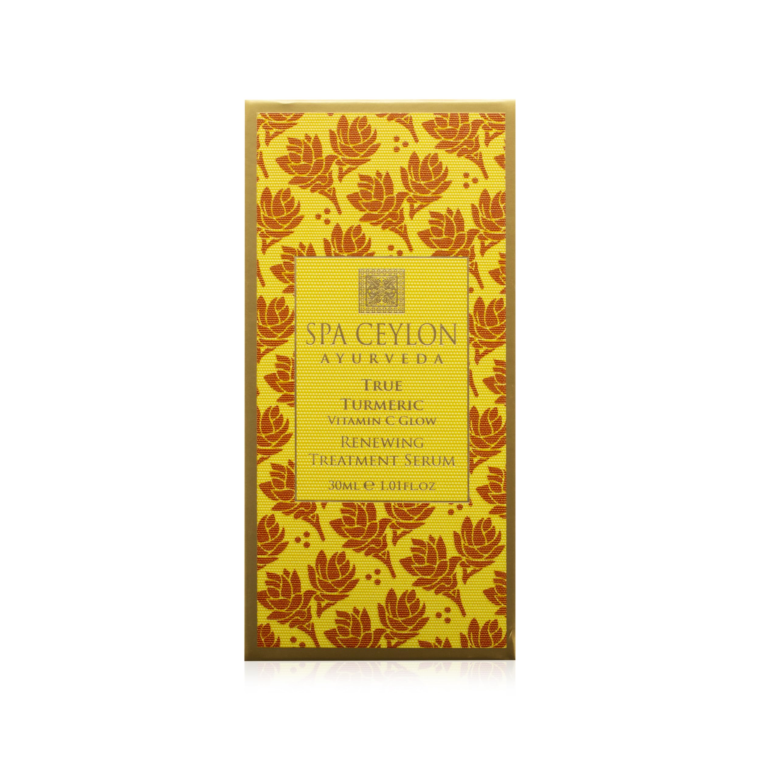 SPA CEYLON True Turmeric Vitamin C Glow Renewing Treatment Serum - Overnight Repair for Dull Skin, Natural Acne Treatment & Brightening Facial Serum | Best for Normal to Pigmented Skin | Use for Night Skincare Routine & Morning Glow Boost