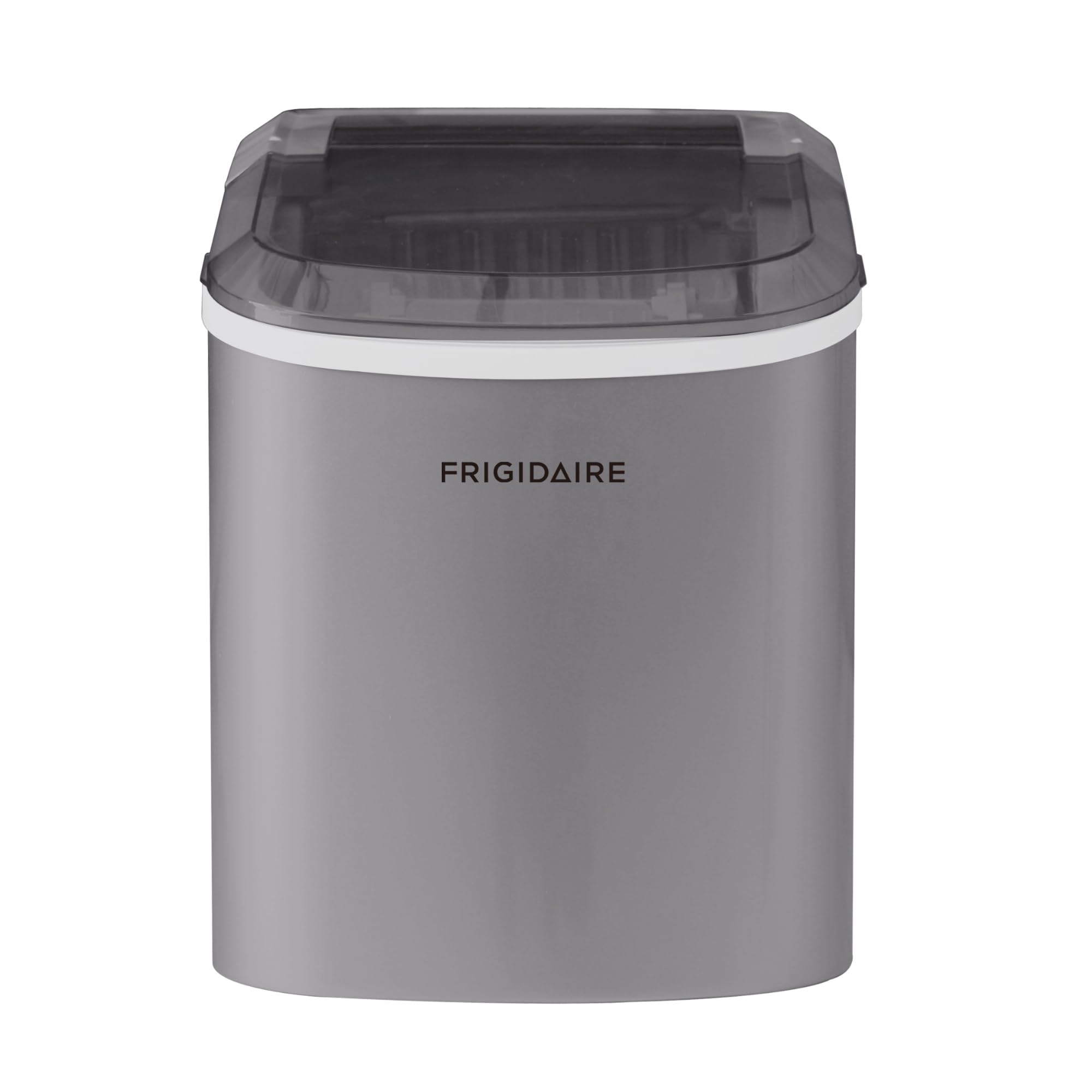 Frigidaire EFIC118-SILVER-KL Portable Countertop Ice Maker Machine - 26 lbs Daily Output, Silver - Perfect for Home, Office, RV, and Parties