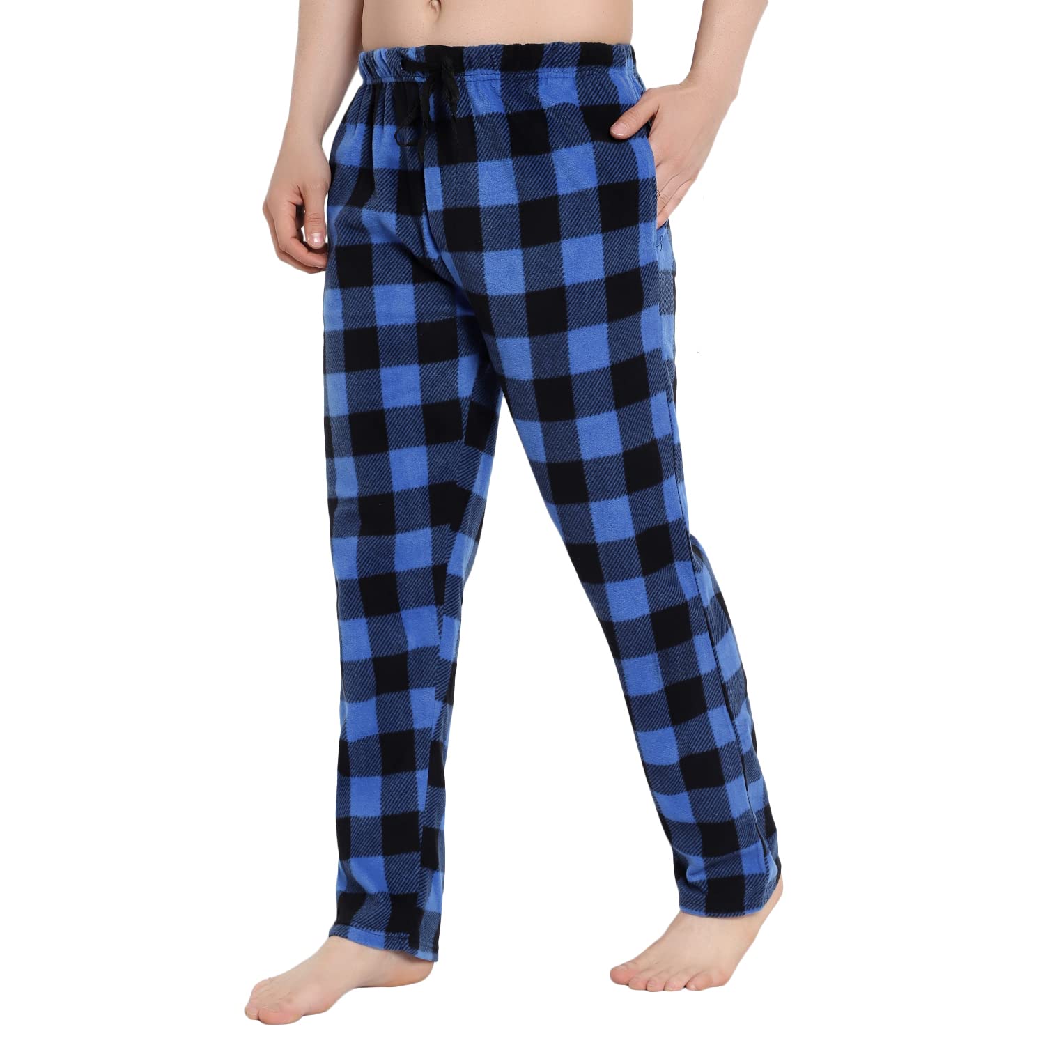 Cozy Boys Fleece Pajama Pants - Plaid Sleepwear for Big Boys Size 8-18 - Perfect for Christmas, Winter Nights & Sleepovers - Soft & Warm Holiday Pajamas