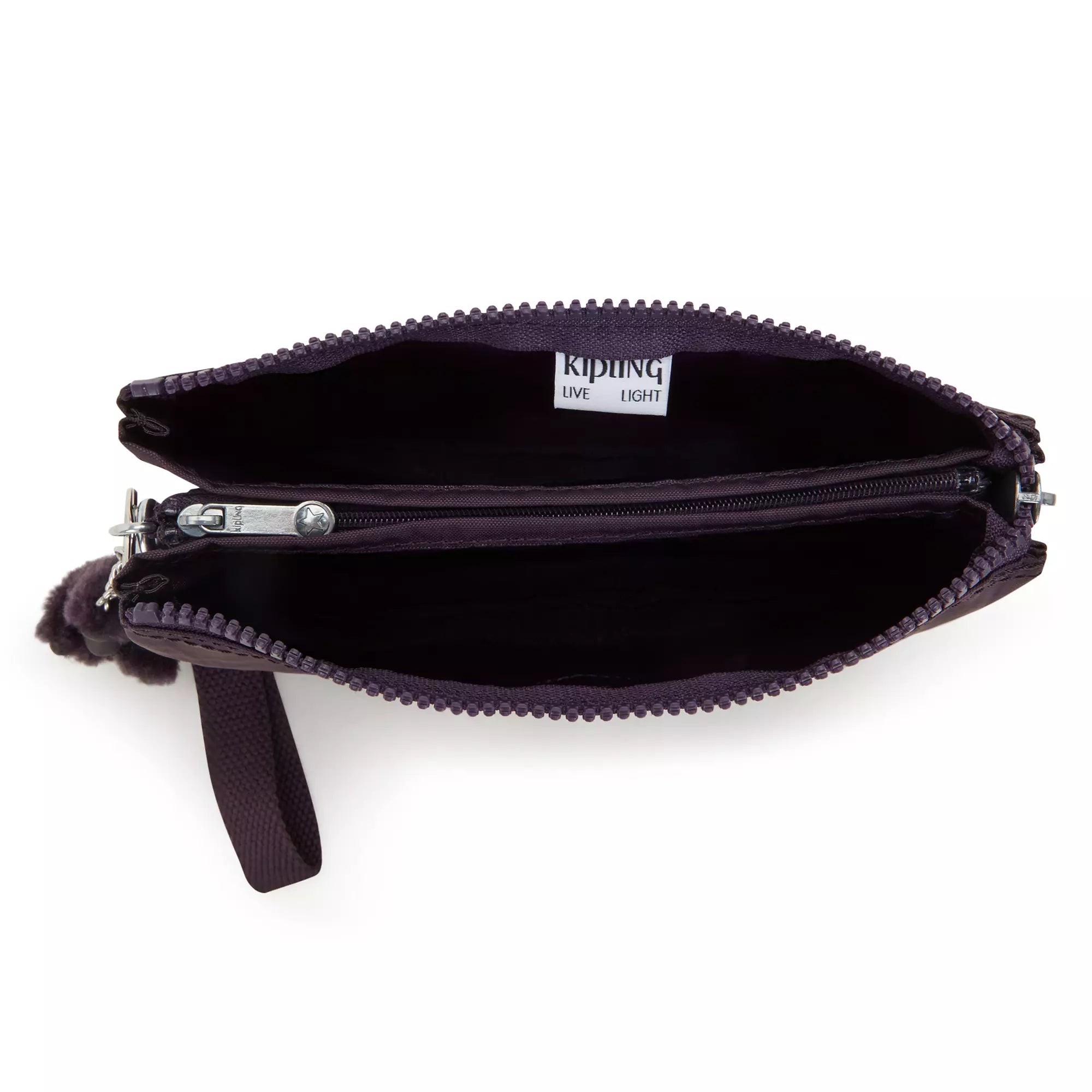 Kipling Creativity Extra Large Wristlet Wallet - Ultimate Plum Crossbody Bag for Women | Perfect for Travel, Shopping & Everyday Use