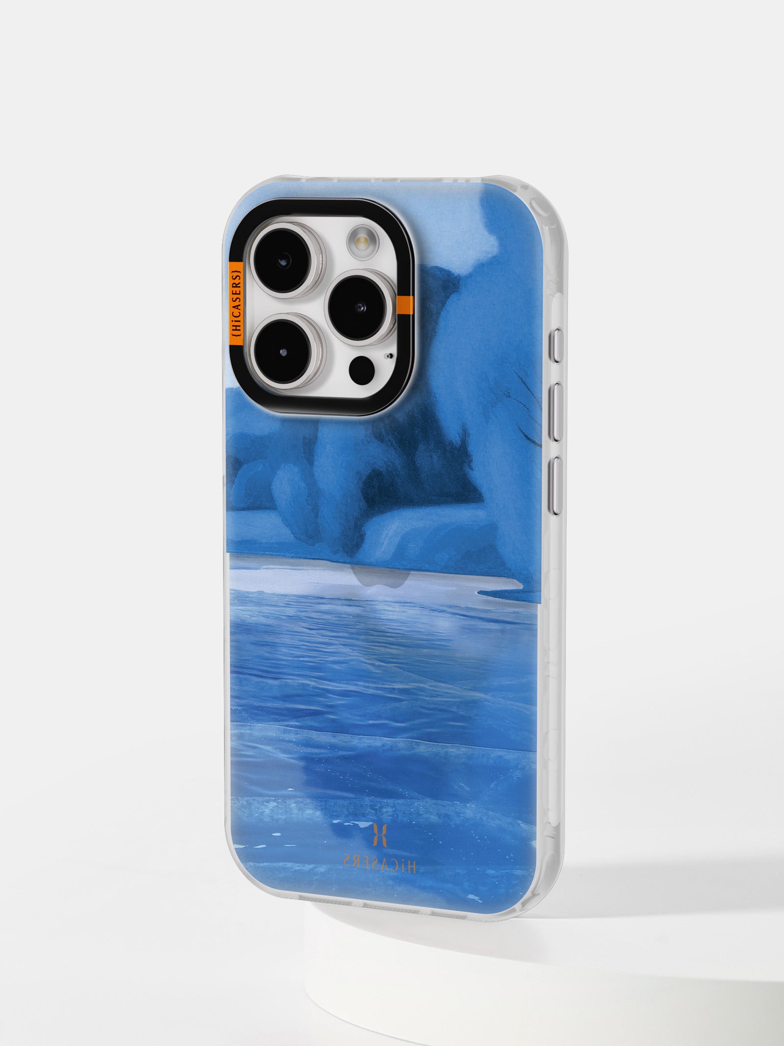 Impressionist Landscape Iridescent Phone Case - Blue | Artistic Protective Cover for iPhone & Samsung | Perfect for Nature Lovers & Art Enthusiasts
