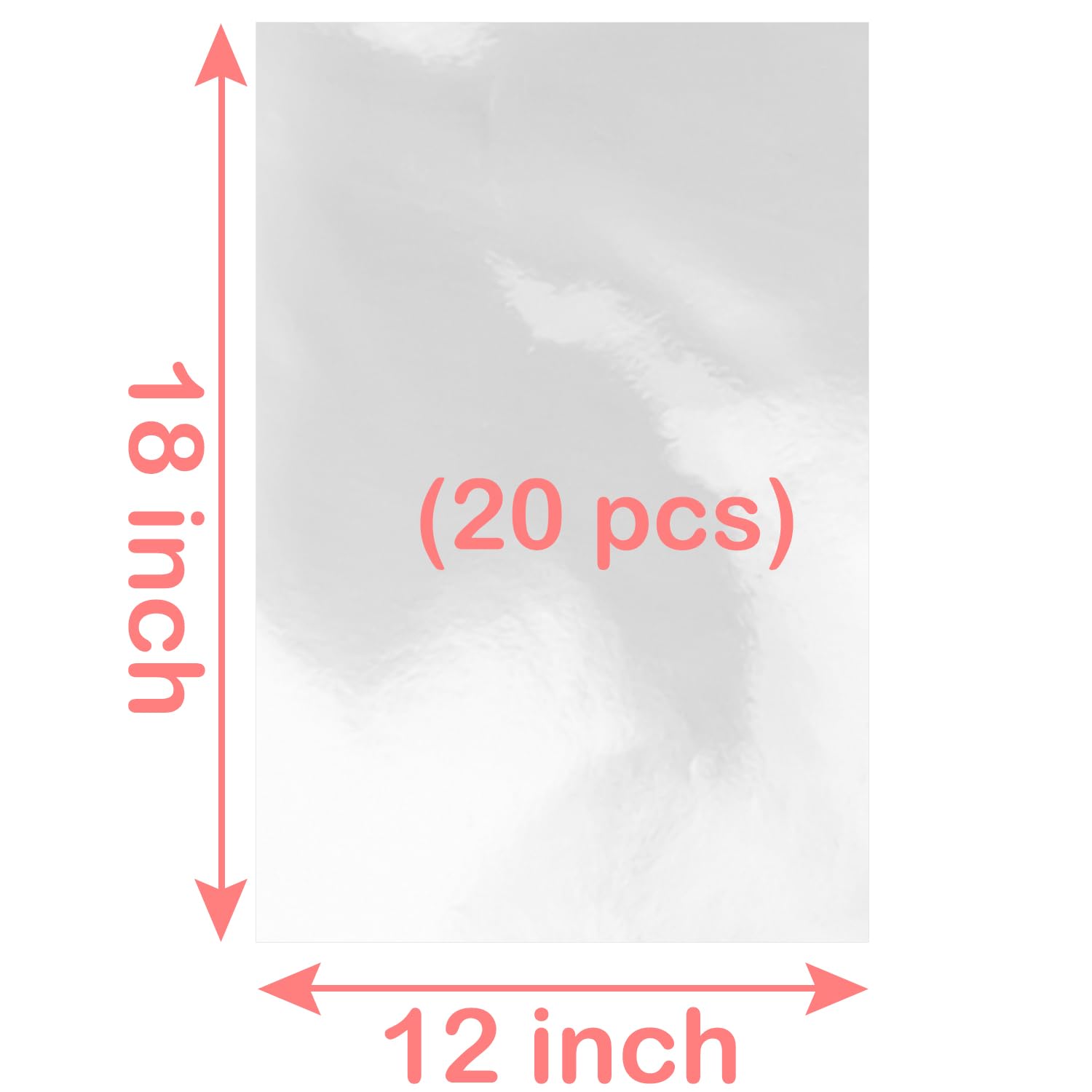 20pcs 12x18 Inch Clear Cellophane Gift Bags for Cookies, Candies & Party Favors - Large Plastic Treat Bags for Gift Baskets, Wedding Favors & Holiday Packaging (Perfect for Christmas, Birthday & Baby Shower Gifts)