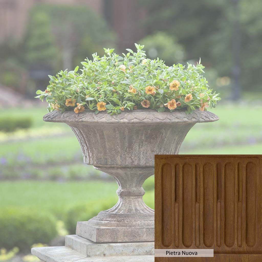 Campania International Smithsonian Fluted Valentine Urn - Elegant Garden Decor for Valentine's Day, Weddings & Home Accents