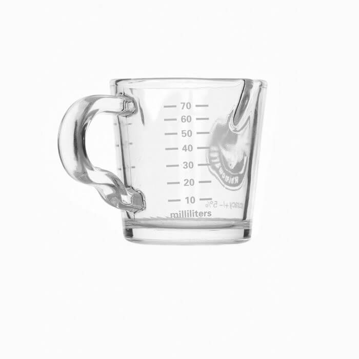 Rhinowares Coffee Shot Glass with Double Spout - Perfect for Espresso Tasting, Latte Art & Home Barista Use